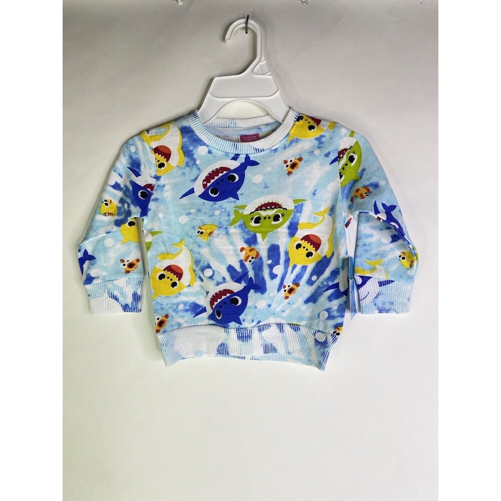 Pinkfong Baby Shark Daddy Grandpa Sweatshirt Long Sleeve Top Kids Boys Size 2T
